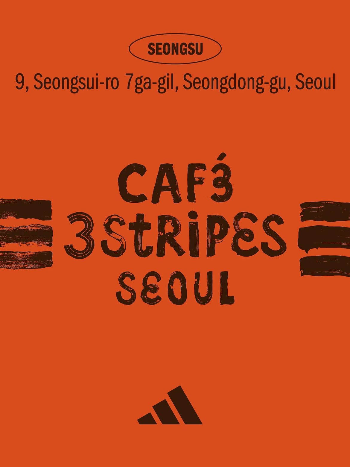 Café 3 Stripes Seoul poster